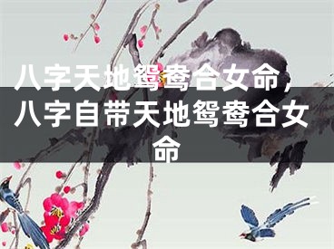八字天地鸳鸯合女命，八字自带天地鸳鸯合女命