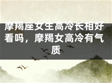 摩羯座女生高冷长相好看吗，摩羯女高冷有气质