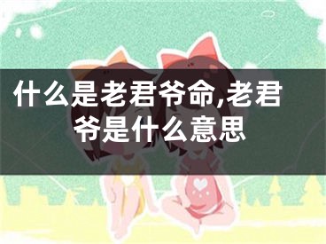 什么是老君爷命,老君爷是什么意思