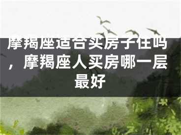 摩羯座适合买房子住吗，摩羯座人买房哪一层最好