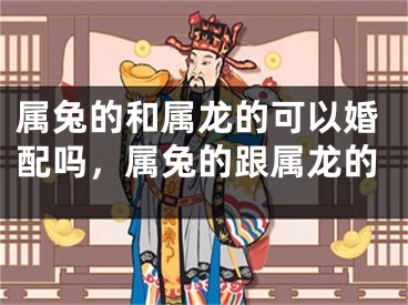 属兔的和属龙的可以婚配吗，属兔的跟属龙的