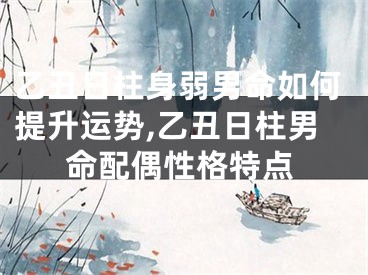 乙丑日柱身弱男命如何提升运势,乙丑日柱男命配偶性格特点