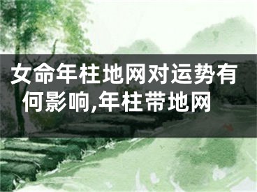 女命年柱地网对运势有何影响,年柱带地网