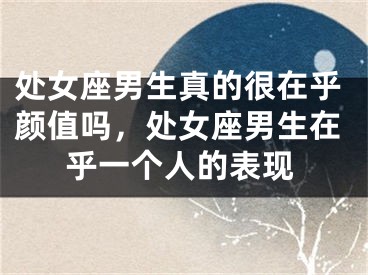 处女座男生真的很在乎颜值吗，处女座男生在乎一个人的表现