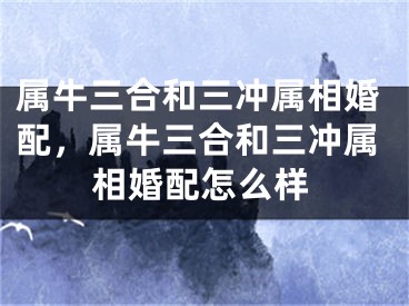 属牛三合和三冲属相婚配，属牛三合和三冲属相婚配怎么样