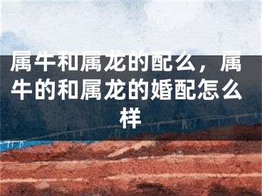 属牛和属龙的配么，属牛的和属龙的婚配怎么样
