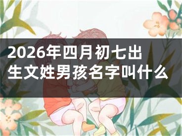 2026年四月初七出生文姓男孩名字叫什么