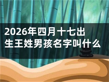 2026年四月十七出生王姓男孩名字叫什么