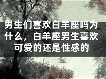 男生们喜欢白羊座吗为什么，白羊座男生喜欢可爱的还是性感的