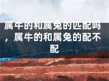属牛的和属兔的匹配吗，属牛的和属兔的配不配