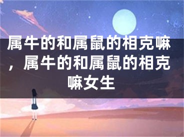 属牛的和属鼠的相克嘛，属牛的和属鼠的相克嘛女生