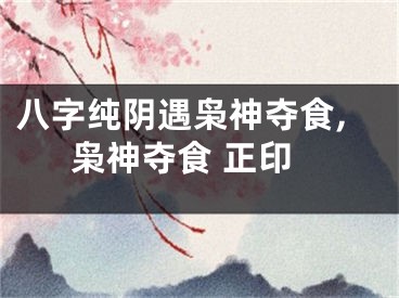 八字纯阴遇枭神夺食,枭神夺食 正印