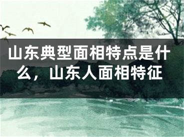 山东典型面相特点是什么，山东人面相特征