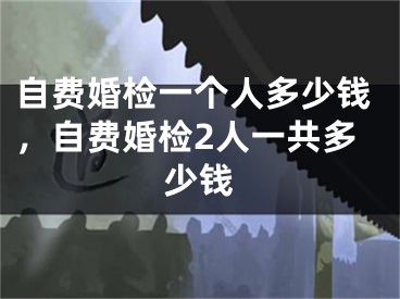 自费婚检一个人多少钱，自费婚检2人一共多少钱
