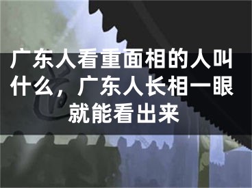 广东人看重面相的人叫什么，广东人长相一眼就能看出来