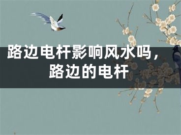 路边电杆影响风水吗，路边的电杆