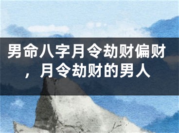 男命八字月令劫财偏财，月令劫财的男人
