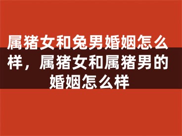 属猪女和兔男婚姻怎么样，属猪女和属猪男的婚姻怎么样