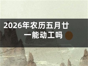 2026年农历五月廿一能动工吗
