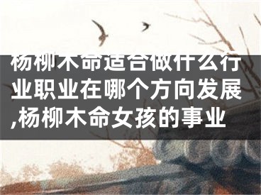杨柳木命适合做什么行业职业在哪个方向发展,杨柳木命女孩的事业