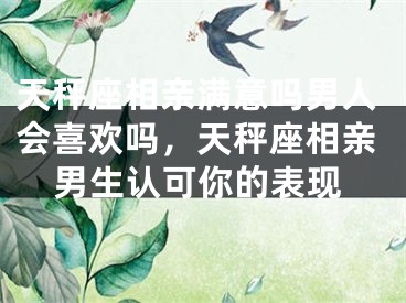 天秤座相亲满意吗男人会喜欢吗，天秤座相亲男生认可你的表现