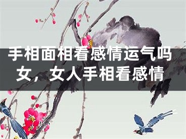 手相面相看感情运气吗女，女人手相看感情