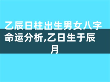 乙辰日柱出生男女八字命运分析,乙日生于辰月