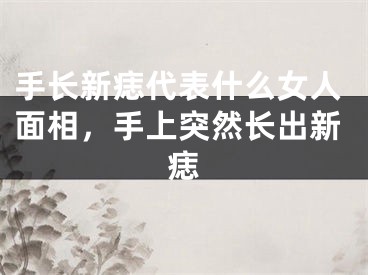 手长新痣代表什么女人面相，手上突然长出新痣