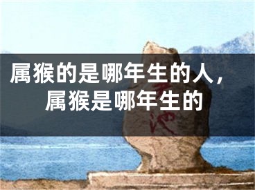 属猴的是哪年生的人，属猴是哪年生的