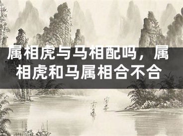 属相虎与马相配吗，属相虎和马属相合不合