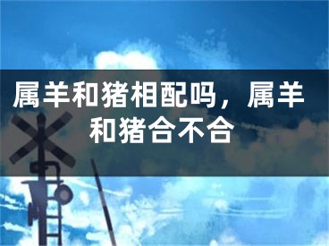 属羊和猪相配吗,属羊和猪合不合