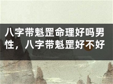 八字带魁罡命理好吗男性，八字带魁罡好不好