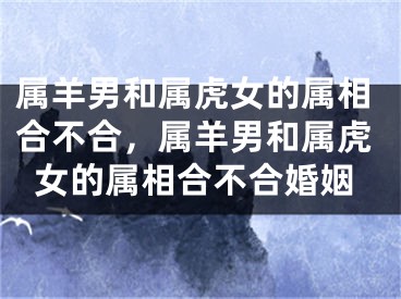 属羊男和属虎女的属相合不合,属羊男和属虎女的属相合不合婚姻