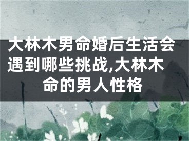 大林木男命婚后生活会遇到哪些挑战,大林木命的男人性格