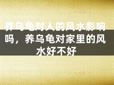 养乌龟对人的风水影响吗，养乌龟对家里的风水好不好