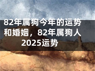 82年属狗今年的运势和婚姻，82年属狗人2025运势