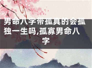 男命八字带孤真的会孤独一生吗,孤寡男命八字