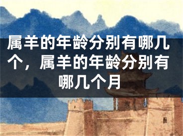 属羊的年龄分别有哪几个,属羊的年龄分别有哪几个月