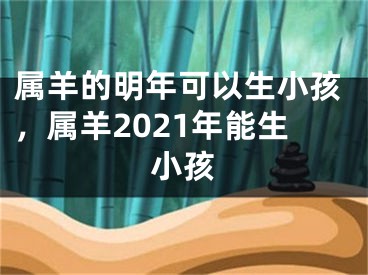 属羊的明年可以生小孩,属羊2021年能生小孩