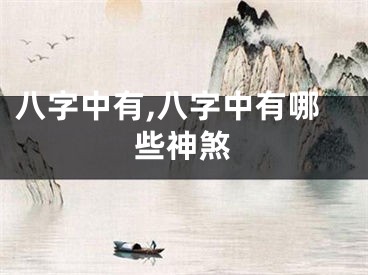 八字中有,八字中有哪些神煞