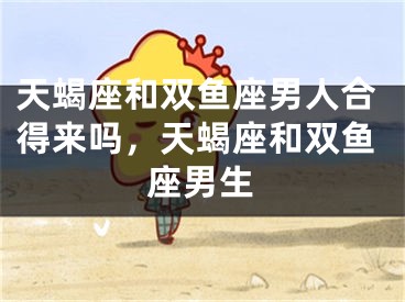 天蝎座和双鱼座男人合得来吗，天蝎座和双鱼座男生