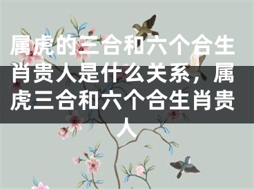 属虎的三合和六个合生肖贵人是什么关系，属虎三合和六个合生肖贵人