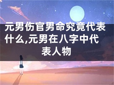 元男伤官男命究竟代表什么,元男在八字中代表人物