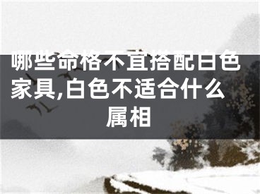 哪些命格不宜搭配白色家具,白色不适合什么属相