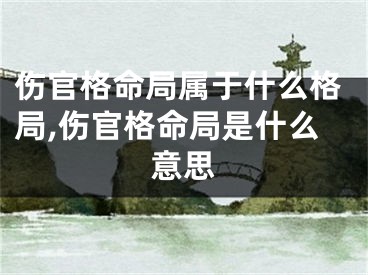 伤官格命局属于什么格局,伤官格命局是什么意思
