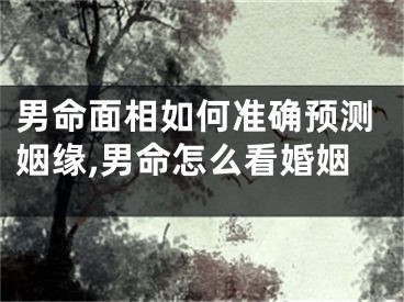 男命面相如何准确预测姻缘,男命怎么看婚姻