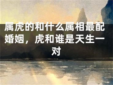 属虎的和什么属相最配婚姻，虎和谁是天生一对