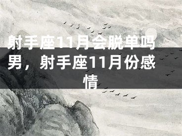 射手座11月会脱单吗男,射手座11月份感情