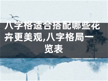 八字格适合搭配哪些花卉更美观,八字格局一览表