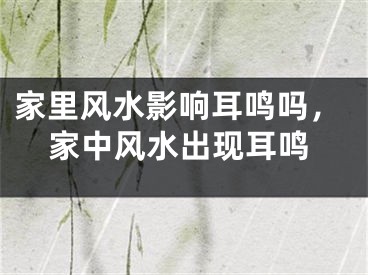 家里风水影响耳鸣吗，家中风水出现耳鸣